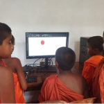 Two laptops donated by Mr. Bandula Darmathilake on behalf of the ALTEA Association were presented to the incumbent of the Dikkohupitiya Vidya Niwasa Pirivena, Akiriyagala, Venerable Pada Akiriyagala Nanda Thero, former Professor of the Buddhist and Pali University, and to the incumbent of the Dikkohupitiya Vidya Niwasa Pirivena, Venerable Maeliye Vijithe Pandita Thero.
